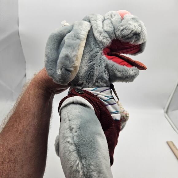 Vintage Wrinkles Puppet Dog Ganz Bros Stuffed Animal 19" Original Tag Korea - Picture 12 of 14